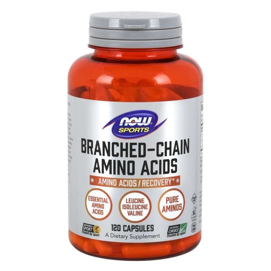 NOW Foods, Branched Chain Amino Acids, 120 капсул