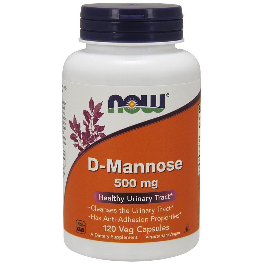 NOW Foods, D-Mannose, 500 мг, 120 капсул