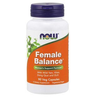 NOW Foods, Female Balance, 90 вегетаріанських капсул