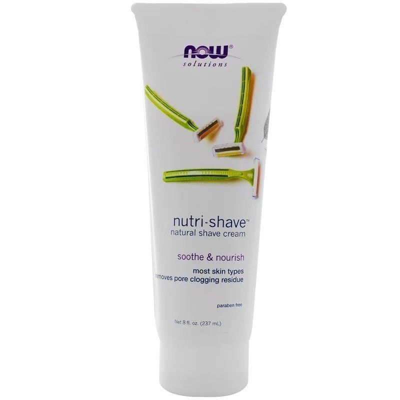 NOW Foods, Solutions, Nutri-Shave, Natural Shave Cream, 237 мл