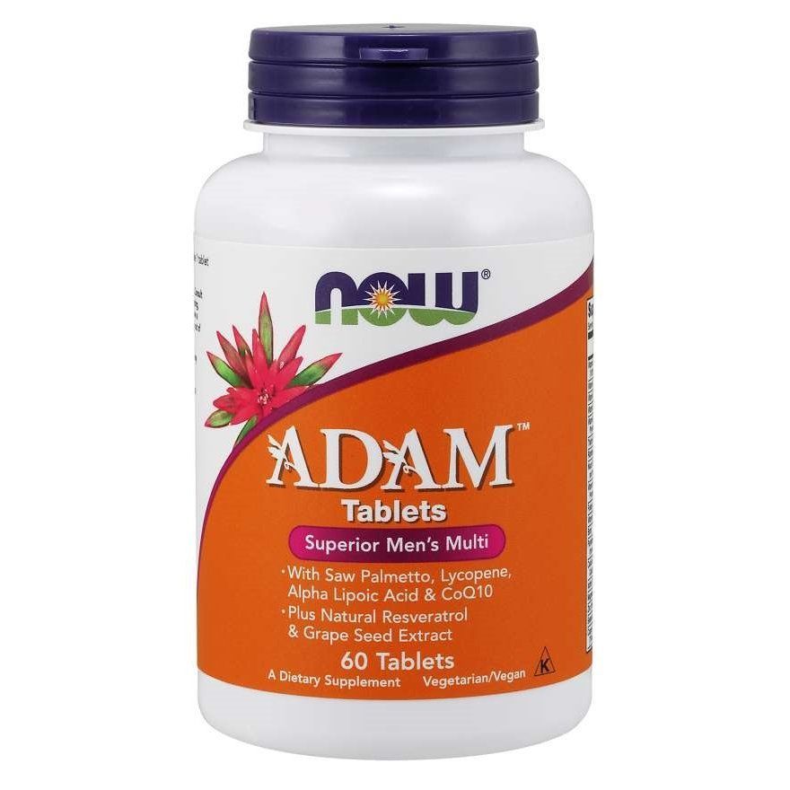 NOW Foods, ADAM, Superior Men's Multi, 60 вегетаріанських таблеток