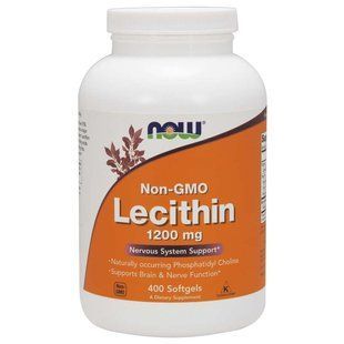 NOW Foods, Lecithin, 1200 мг, 400 капсул