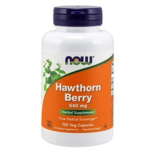 NOW Foods, Hawthorn Berry, 540 мг, 100 капсул