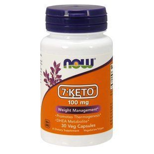 NOW Foods, 7-KETO, 100 мг, 30 капсул