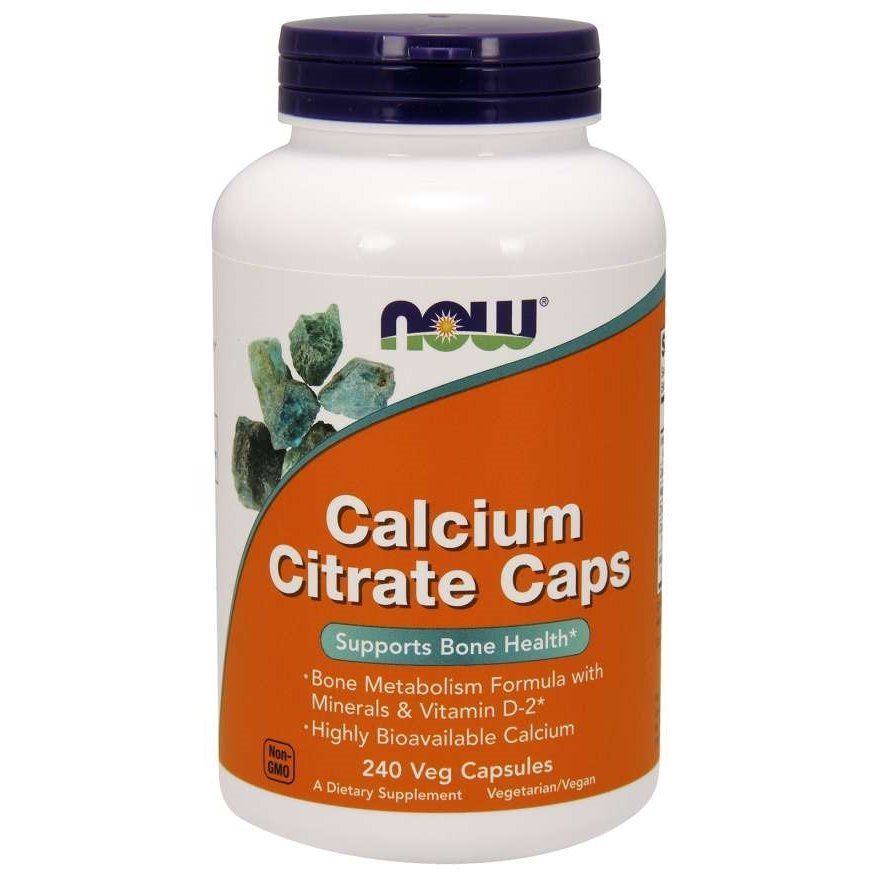 NOW Foods, Calcium Citrate, 240 вегетаріанських капсул