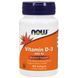 NOW Foods, Vitamin D-3, 400 МЕ, 180 капсул