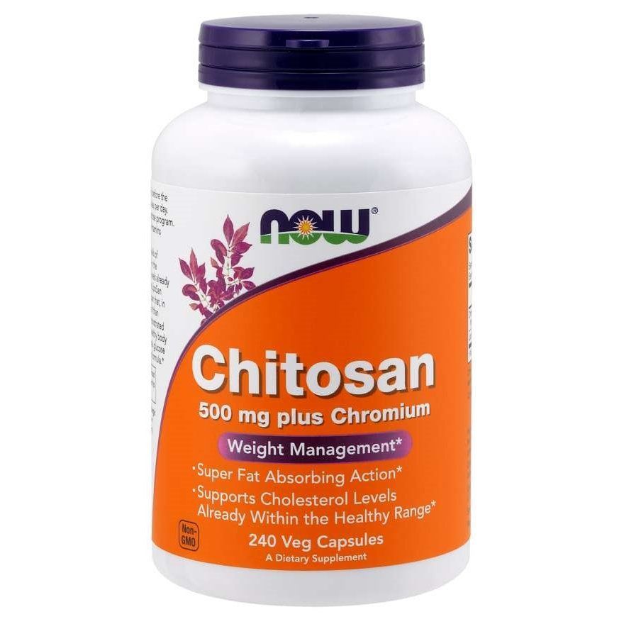 NOW Foods, Chitosan, 500 мг, 240 вегетаріанських капсул