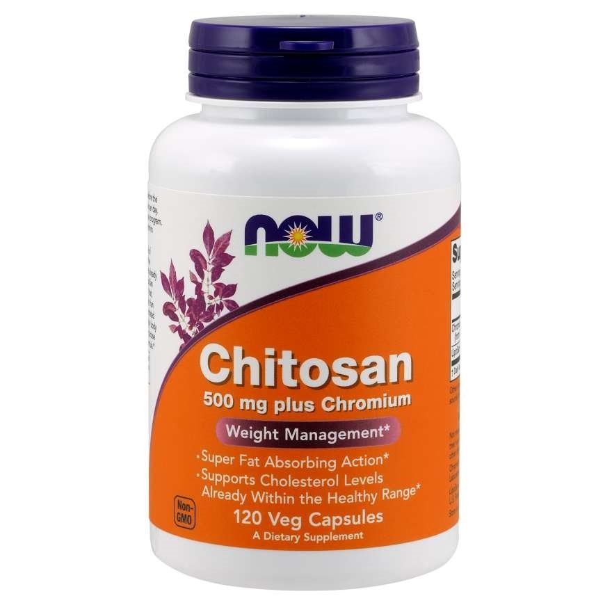 NOW Foods, Chitosan, 500 мг, 120 вегетаріанських капсул