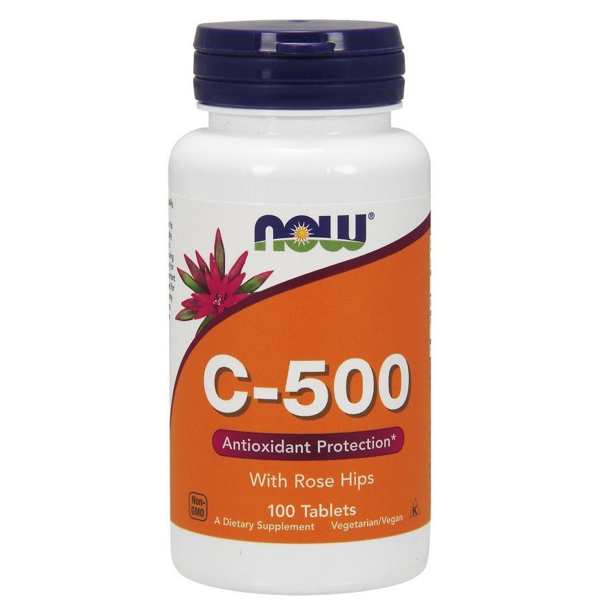 NOW Foods, C-500 With Rose Hips, 100 таблеток