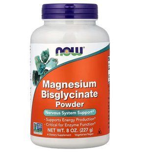 NOW Foods, Magnesium Bisglycinate Powder, 227 г