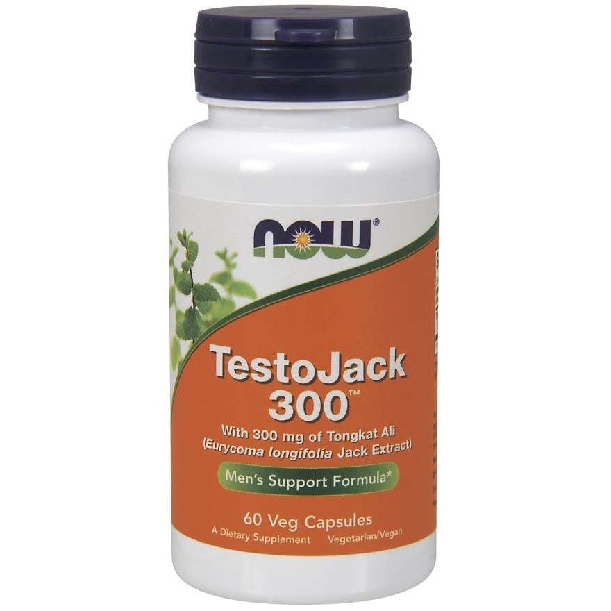 NOW Foods, TestoJack&nbsp;300, 60&nbsp;вегетаріанських капсул