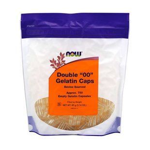 NOW Foods, Double "00" Gelatin Caps, 750 порожніх капсул