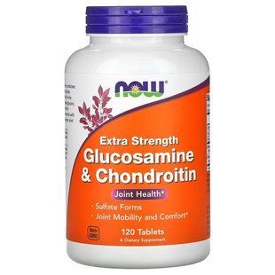 NOW Foods, Glucosamine & Chondroitin, Extra Strength, 120 таблеток