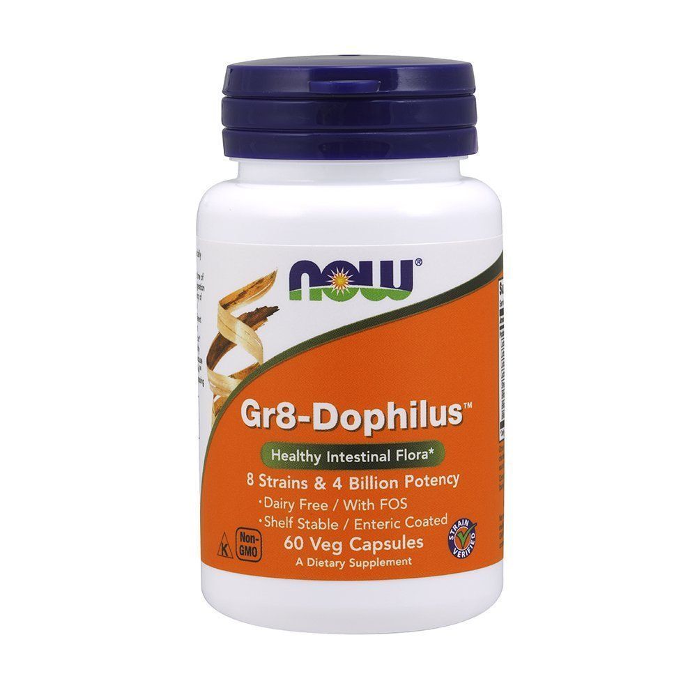 NOW Foods, Gr8-Dophilus, 60 вегетаріанських капсул