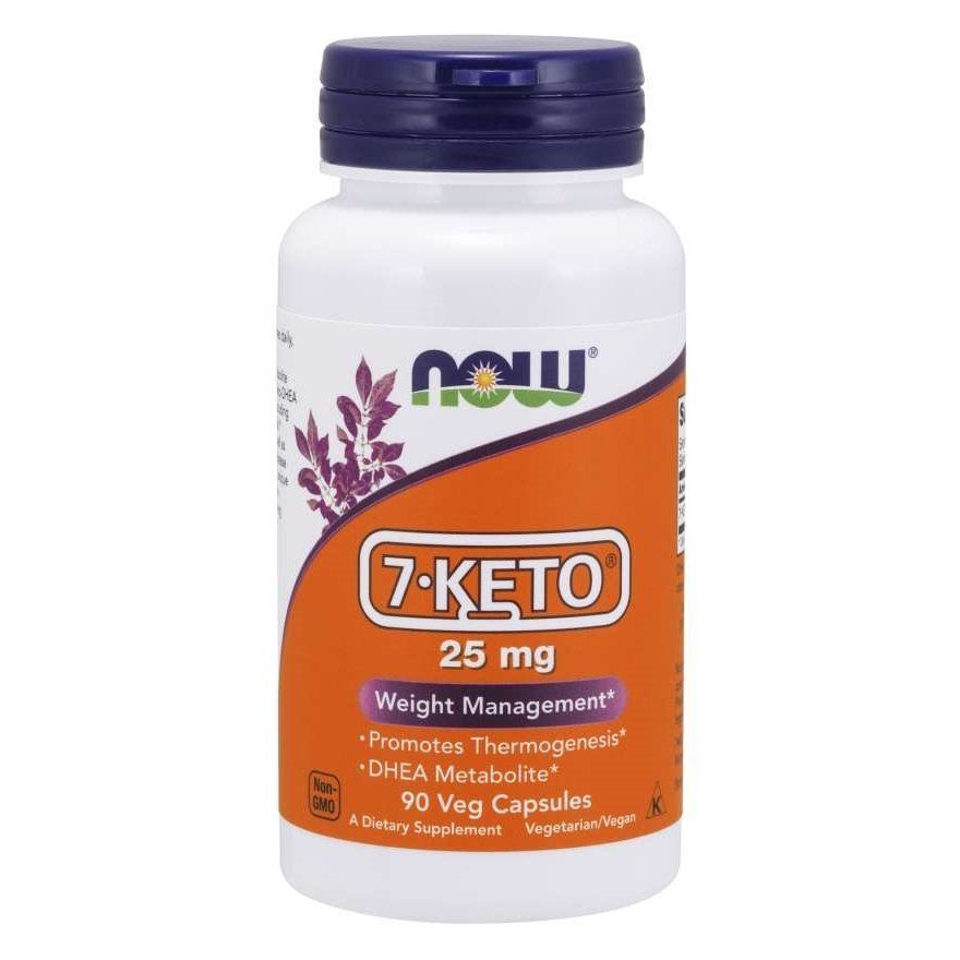 NOW Foods, 7-KETO, 25 мг, 90 капсул