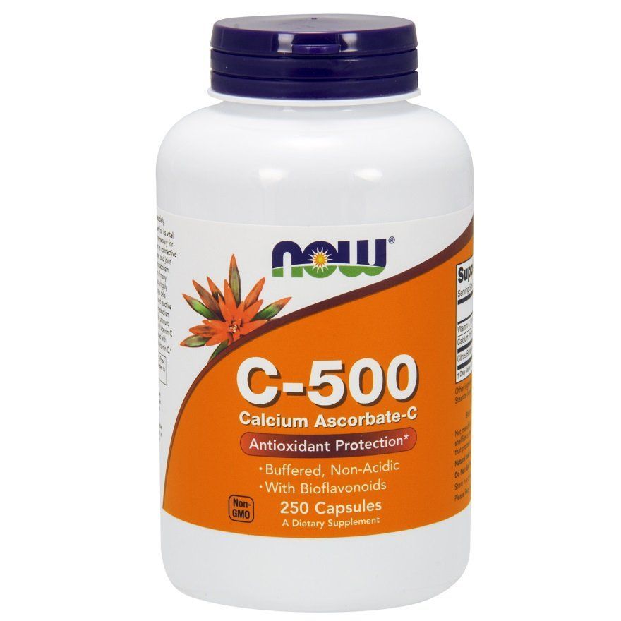 NOW Foods, C-500, Calcium Ascorbate-C, 250 капсул