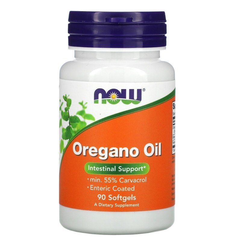 NOW Foods, Oregano Oil, 90 м'яких капсул
