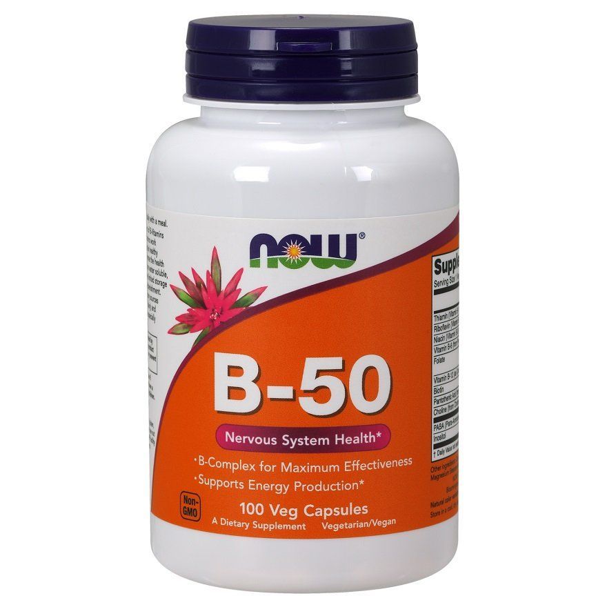 NOW Foods, B-50, 100 капсул