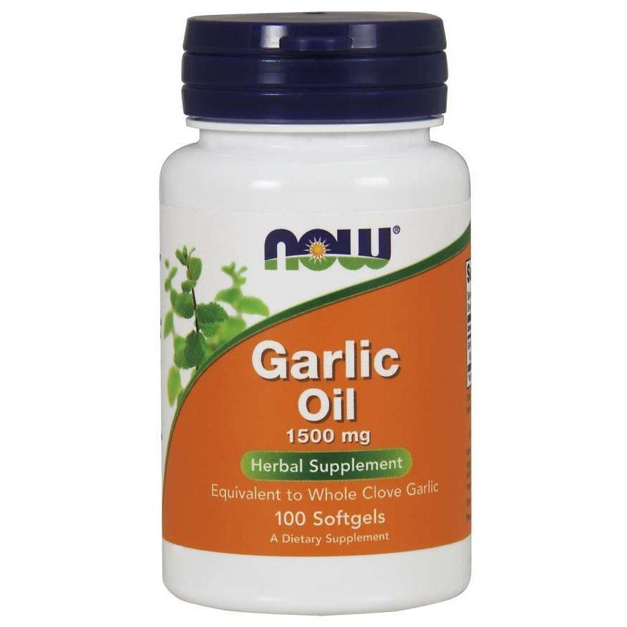 NOW Foods, Garlic Oil, 1500 мг, 100 м'яких капсул