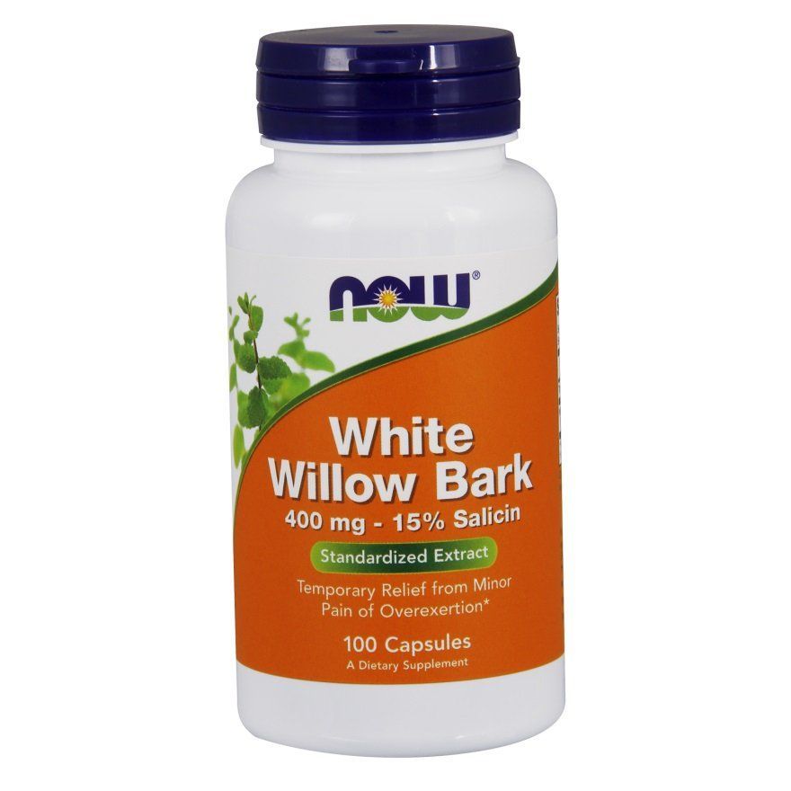 NOW Foods, Willow Bark Extract, 400 мг, 100 капсул