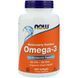 NOW Foods, Omega-3, 180 EPA/120 DHA, 200 м'яких капсул