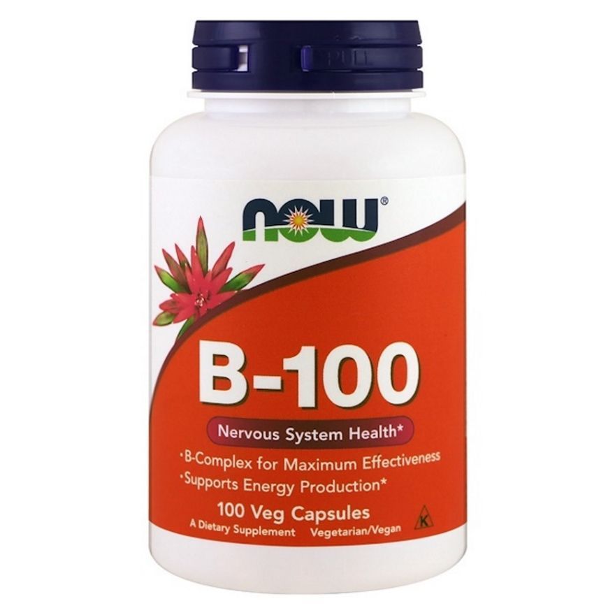 NOW Foods, B-100, 100 вегетаріанських капсул