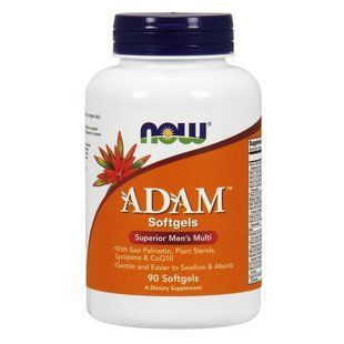 NOW Foods, Adam, Superior Men's Multi, 90 м'яких капсул