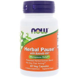 NOW Foods, Herbal Pause With EstroG-100, 60 капсул