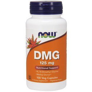NOW Foods, DMG, 125 мг, 100 капсул