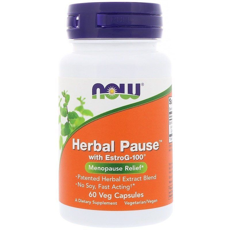NOW Foods, Herbal Pause With EstroG-100, 60 капсул
