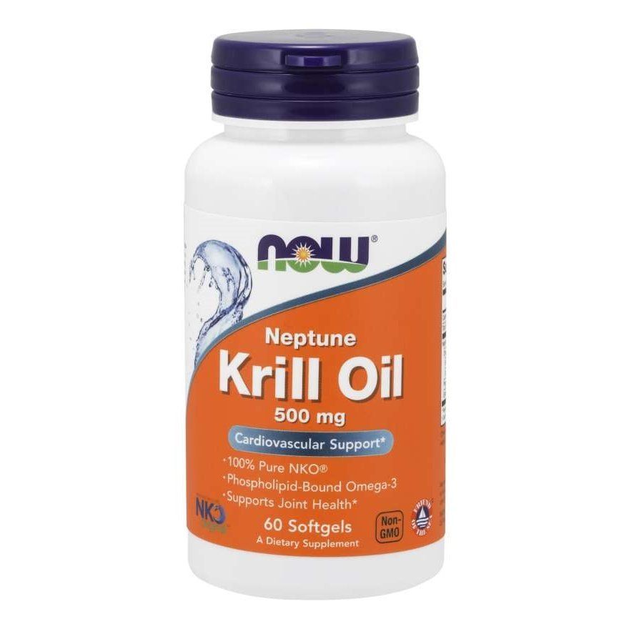NOW Foods, Neptune Krill Oil, 500 мг, 60 м'яких капсул