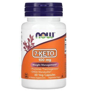 NOW Foods, 7-KETO, 100 мг, 60 капсул