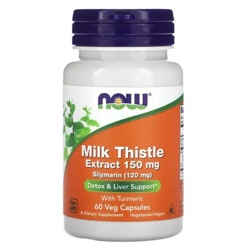 NOW Foods, Silymarin, Milk Thistle Extract, 150 мг, 60 капсул