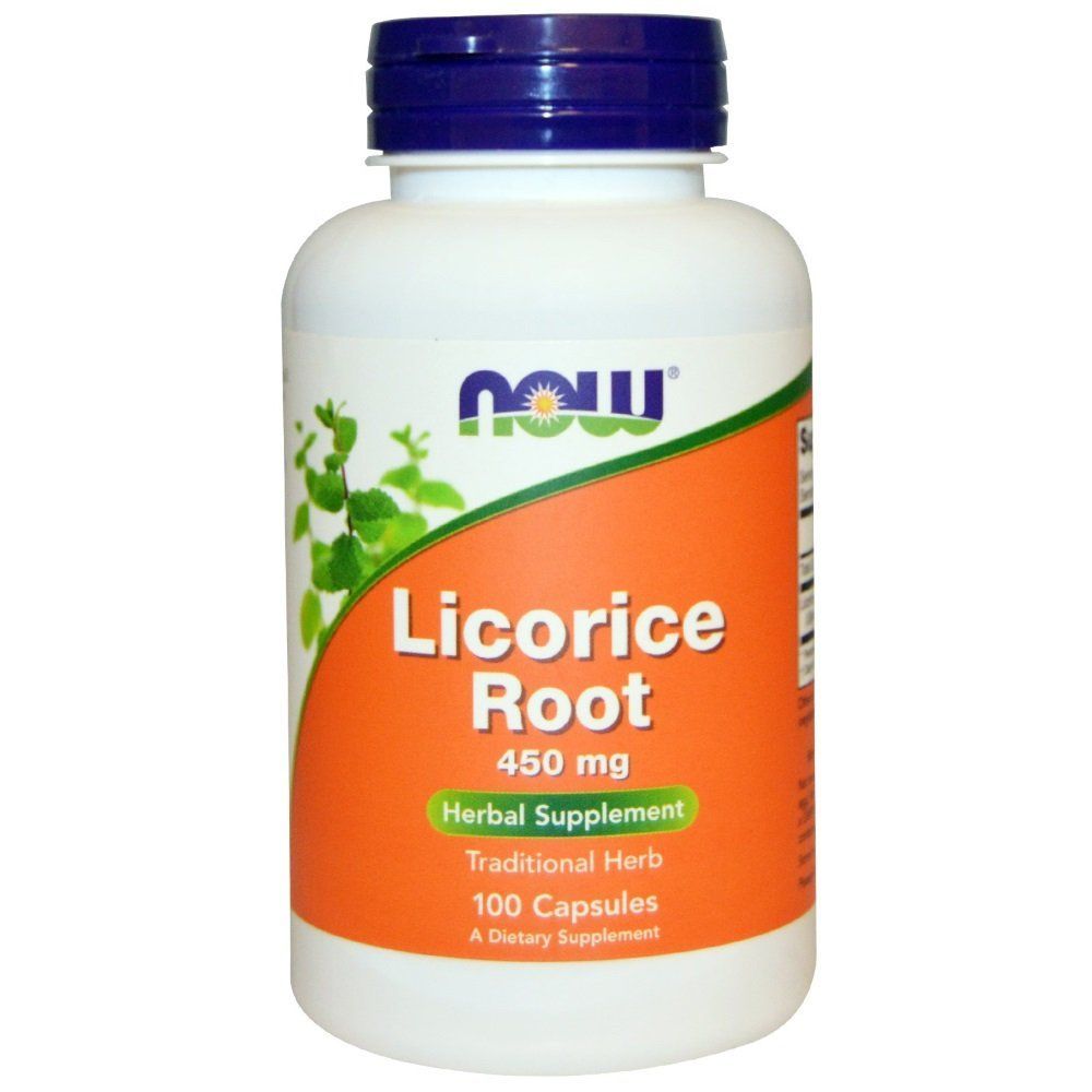 NOW Foods, Licorice Root, 450 мг, 100 капсул