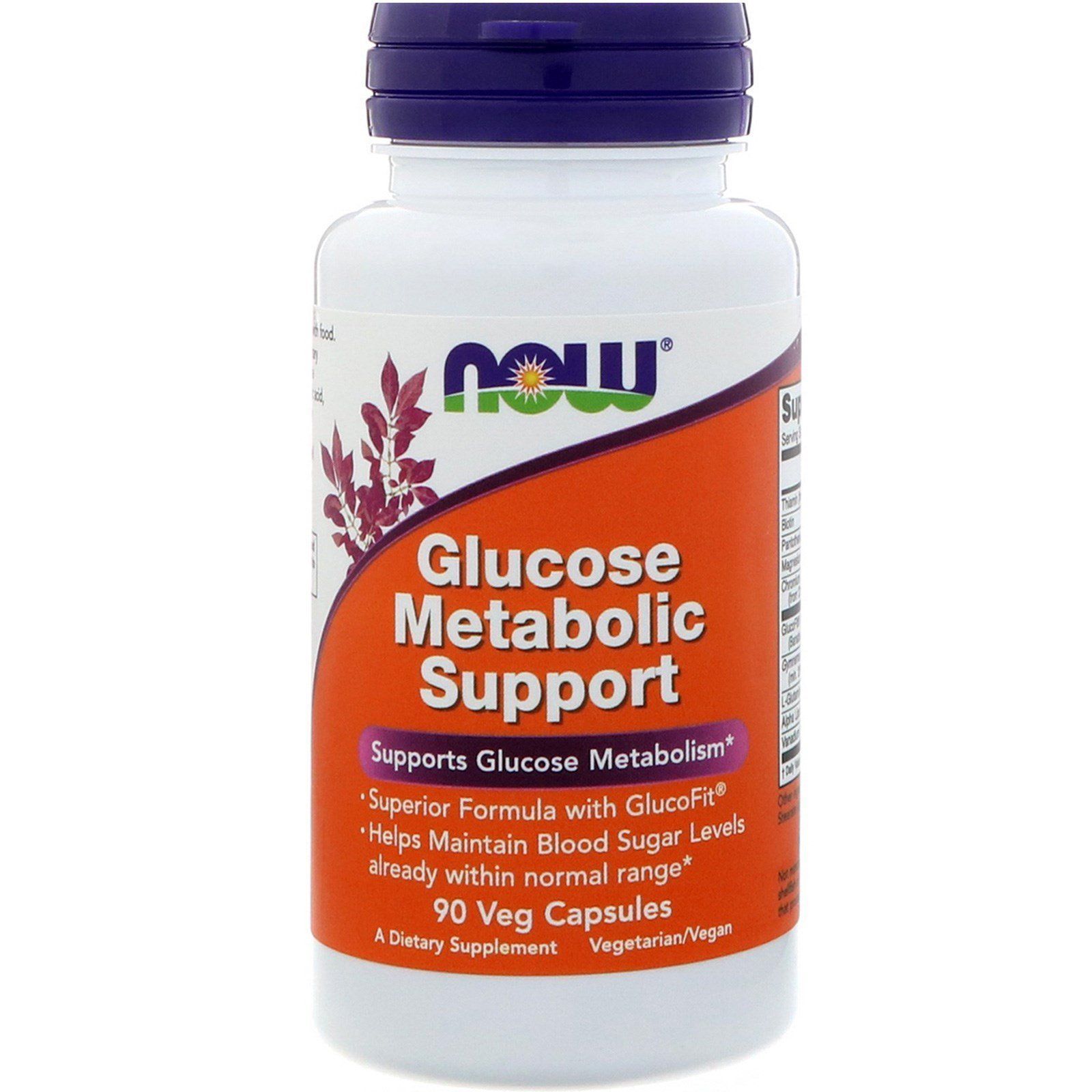 NOW Foods, Glucose Metabolic Support, 90 капсул