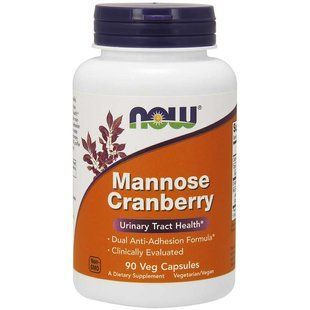 NOW Foods, Mannose Cranberry, 90 капсул