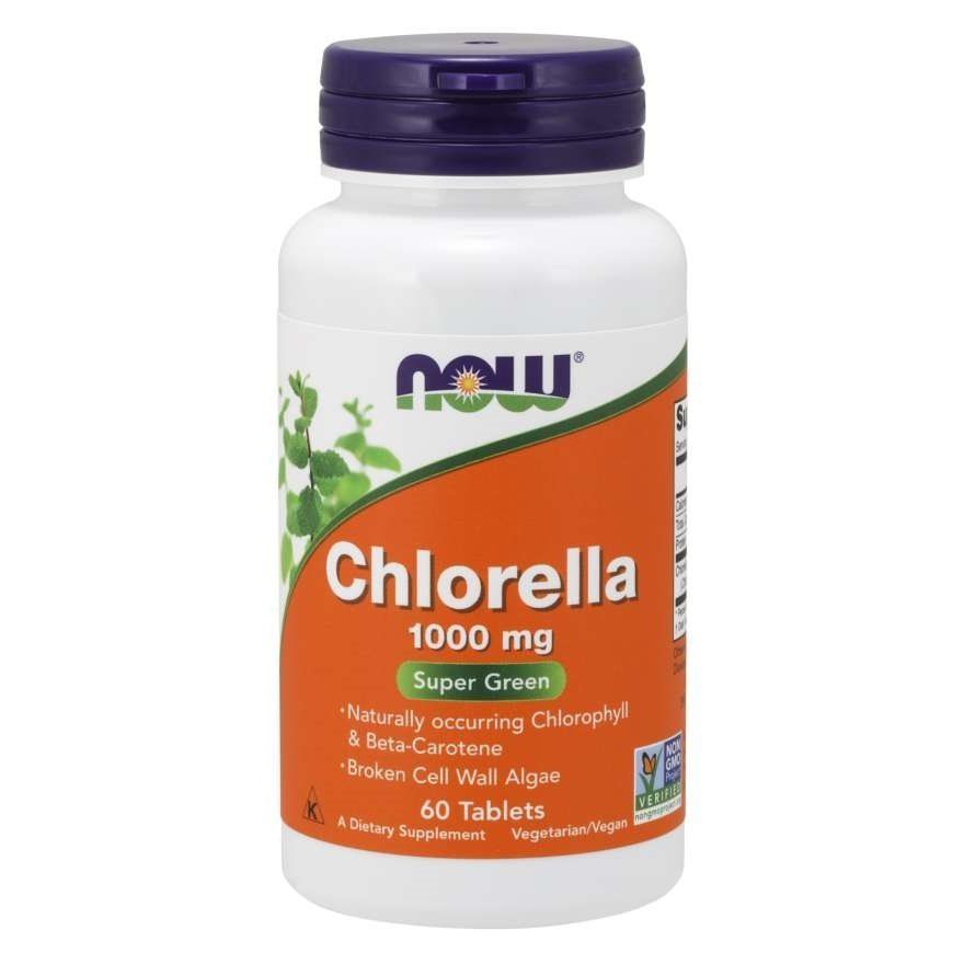 NOW Foods, Chlorella, 1000 мг, 60 таблеток