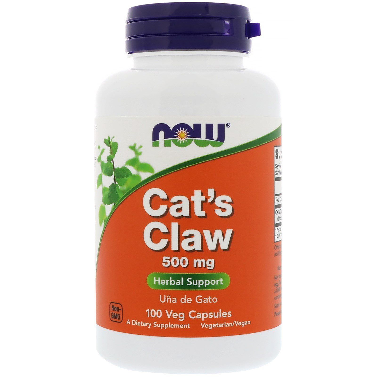 NOW Foods, Cat's Claw, 500 мг, 100 капсул