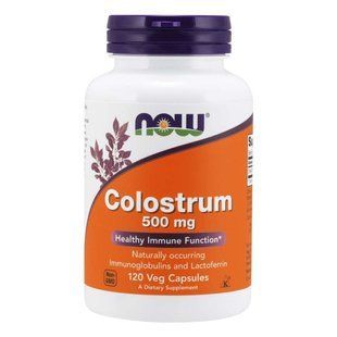 NOW Foods, Colostrum, 500 мг, 120 вегетаріанських капсул