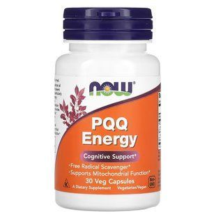 NOW Foods, PQQ Energy, 30 капсул