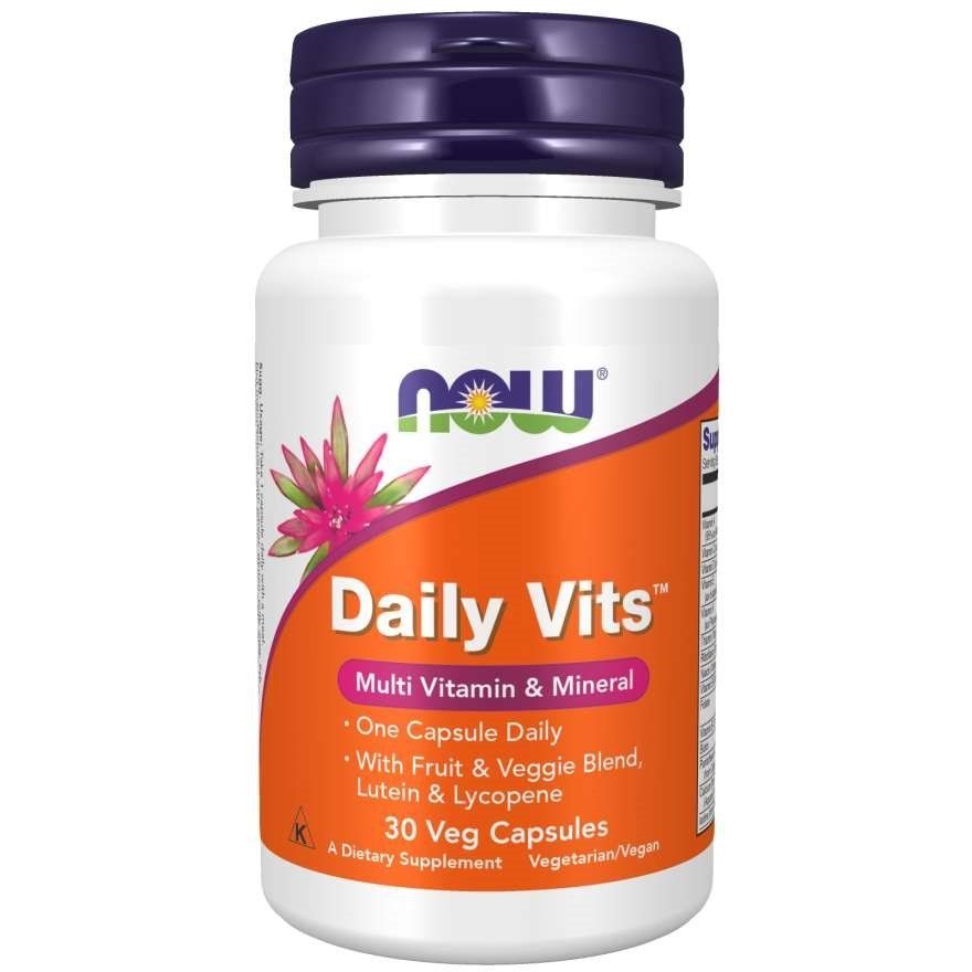 NOW Foods, Daily Vits, Multi Vitamin & Mineral, 30 вегетаріанських капсул