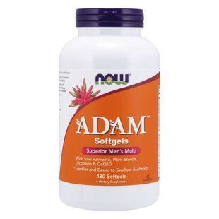 NOW Foods, Adam, Superior Men's Multi, 180 м'яких капсул