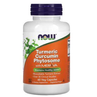 NOW Foods, Turmeric Curcumin Phytosome With Meriva, 500 мг, 60 капсул