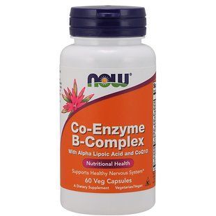 NOW Foods, Co-Enzyme B-Complex, 60 вегетаріанських капсул