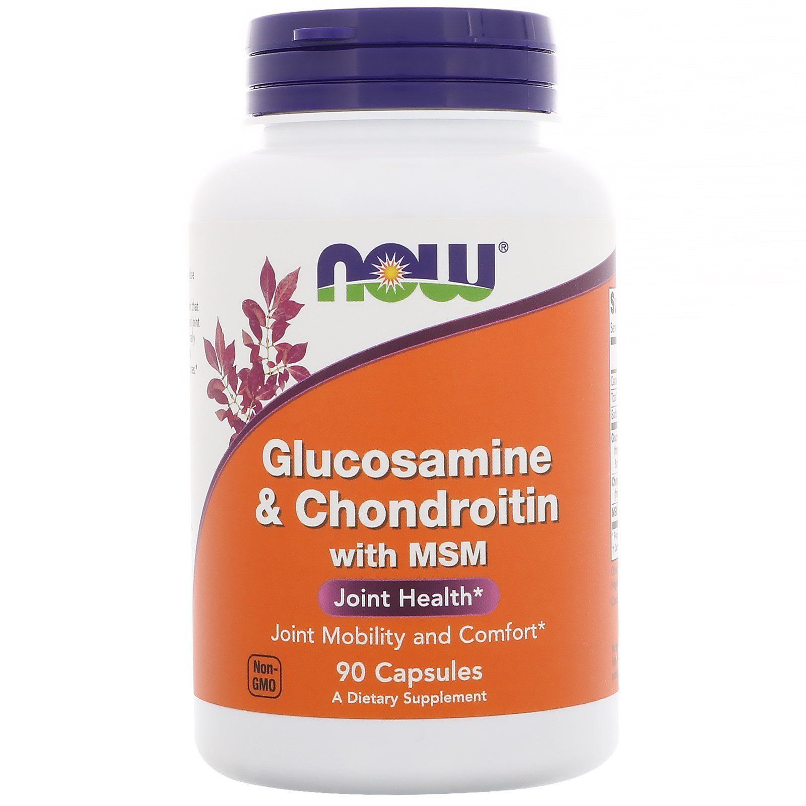 NOW Foods, Glucosamine & Chondroitin with MSM, 90 капсул