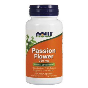 NOW Foods, Passion Flower, 350 мг, 90 капсул