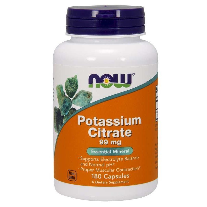 NOW Foods, Potassium Citrate, 99 мг, 180 капсул