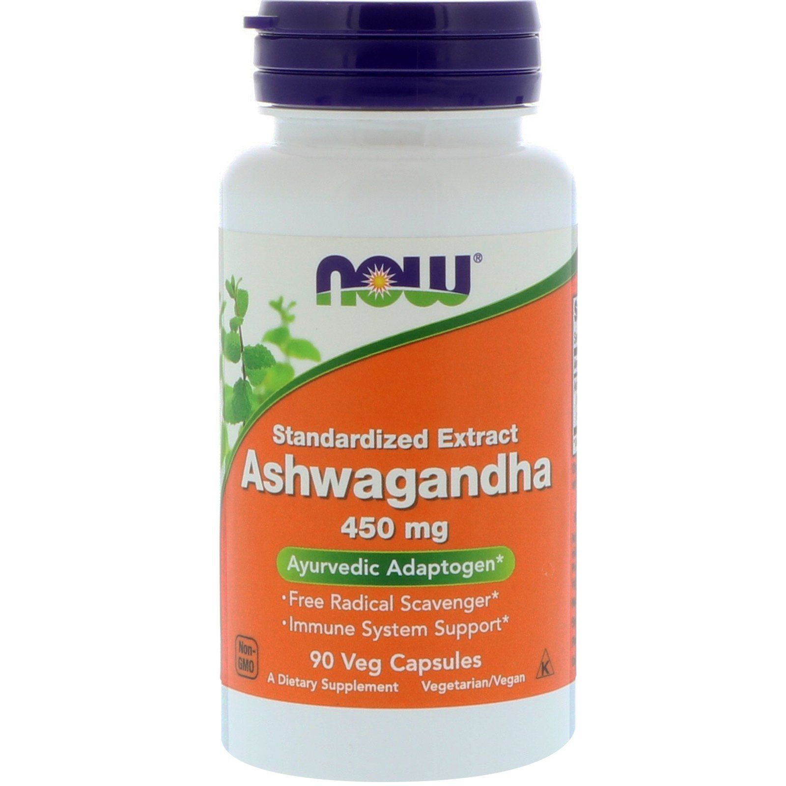 NOW Foods, Ashwagandha, 450 мг, 90 капсул