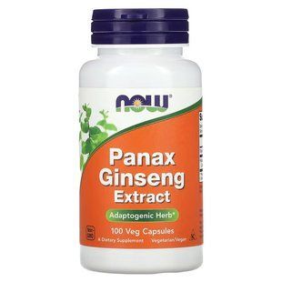 NOW Foods, Panax Ginseng Extract, 100 вегетаріанських капсул