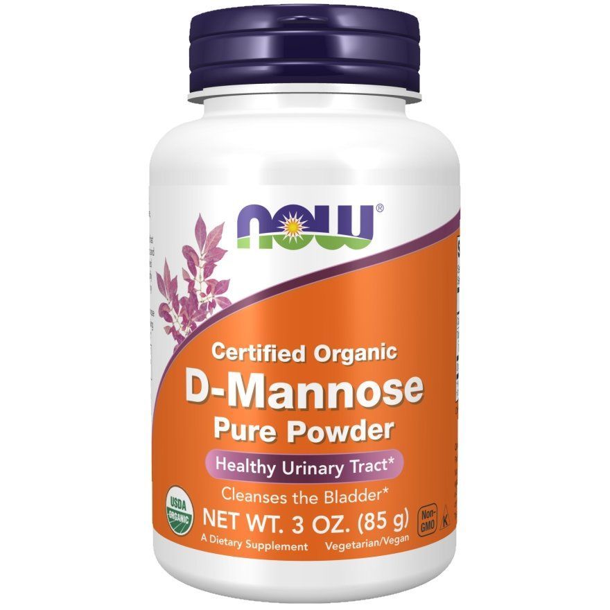 NOW Foods, Certified Organic D-Mannose Pure Powder, 85&nbsp;г